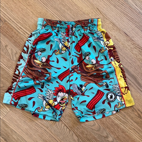 Flow Society Chicken and Waffles Print Shorts - Youth L - Picture 1 of 3